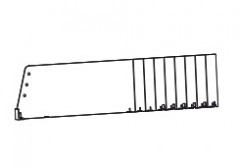 Разделител за рафт със стопер 120/385